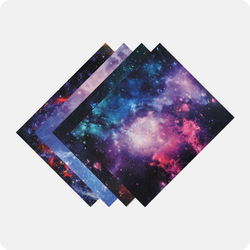 Galaxy Heat Transfer Vinyl Sheet - 11.8"x8.5" 4 Pack (4 Assorted Colors)