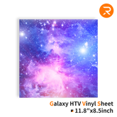 Galaxy Heat Transfer Vinyl Sheet - 11.8" x 8.5" Single Pack (2 Colors)