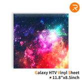 Galaxy Heat Transfer Vinyl Sheet - 11.8" x 8.5" Single Pack (2 Colors)