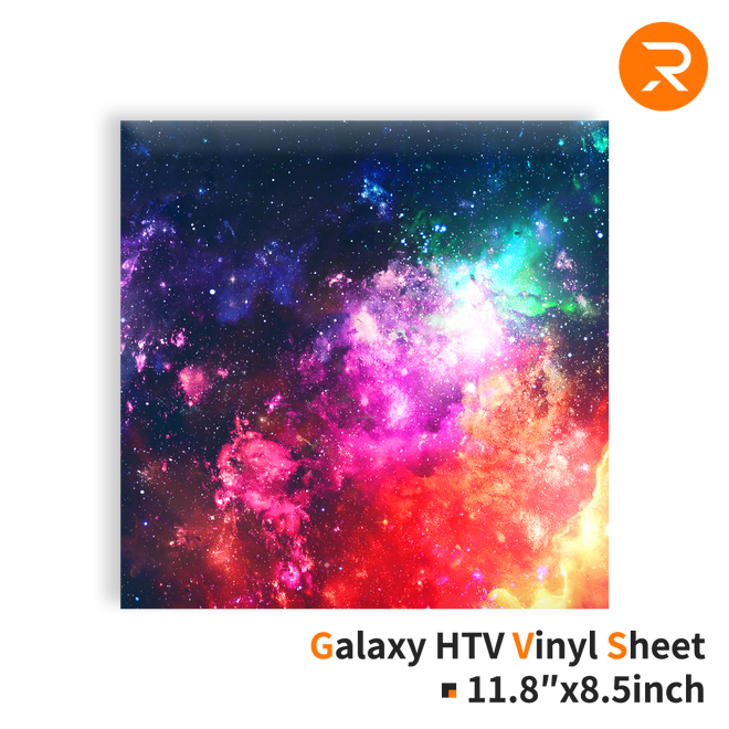Galaxy Heat Transfer Vinyl Sheet - 11.8" x 8.5" Single Pack (2 Colors)