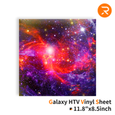 Galaxy Heat Transfer Vinyl Sheet - 11.8" x 8.5" Single Pack (2 Colors)