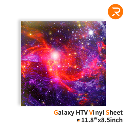 Galaxy Heat Transfer Vinyl Sheet - 11.8" x 8.5" Single Pack (4 Colors)