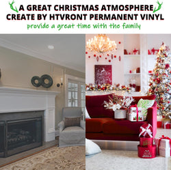 Christmas Buffalo Plaid & Leopard & Glitter Permanent Adhesive Vinyl  Bundle 12" x 12" - 12 Sheets