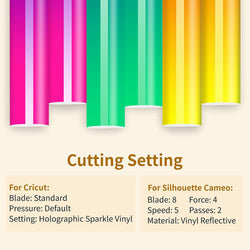 Hot Color Changing Adhesive Vinyl Bundle - 12" x 10" 8 pack