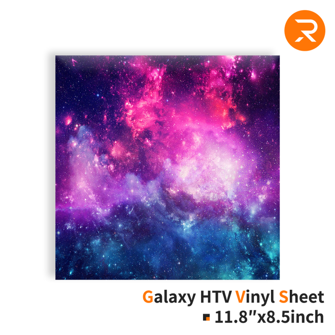 Galaxy Heat Transfer Vinyl Sheet - 11.8" x 8.5" Single Pack (2 Colors)