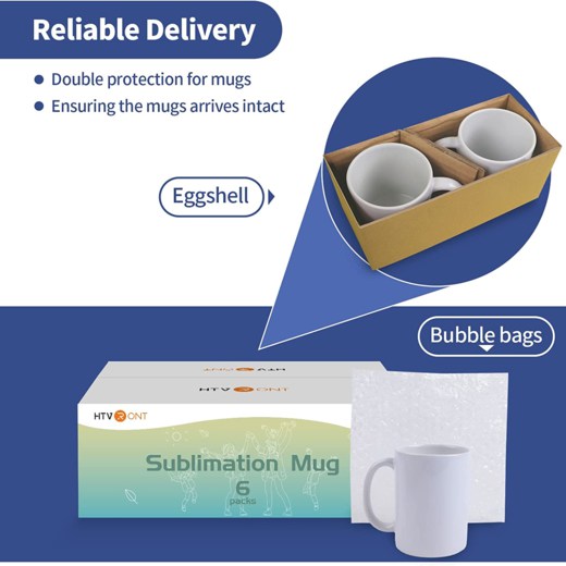 Sublimation Mugs Blank 11 oz - 12 Pack Tazas Para Sublimation