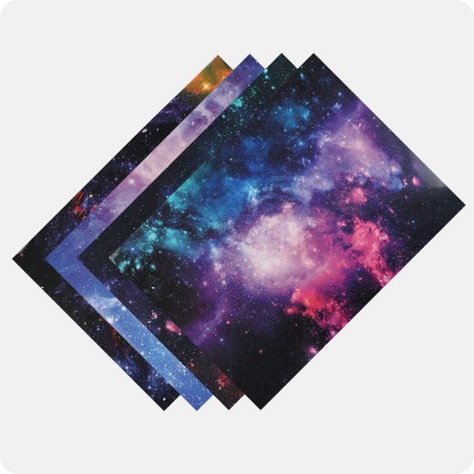Galaxy Heat Transfer Vinyl Sheet - 11.8"x8.5" 13 Pack (4 Assorted Colors)