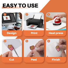 【Back In Stock!】Sublimation Waterproof Sticker Paper Matte - 20 Pcs