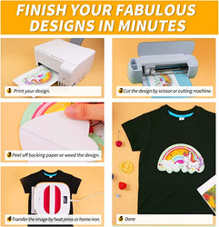 Heat Transfer Paper for Dark Fabric - 8.5" X 11" 10 Pack