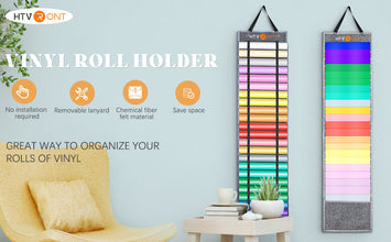 Vinyl Roll Holder - Vinyl Roll Storage with 24 Compartments