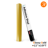 Permanent Adhesive Vinyl Roll - 12"x10 Ft （35 Colors)
