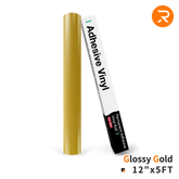 Permanent Adhesive Vinyl Roll - 12"x5 Ft （35 Colors)