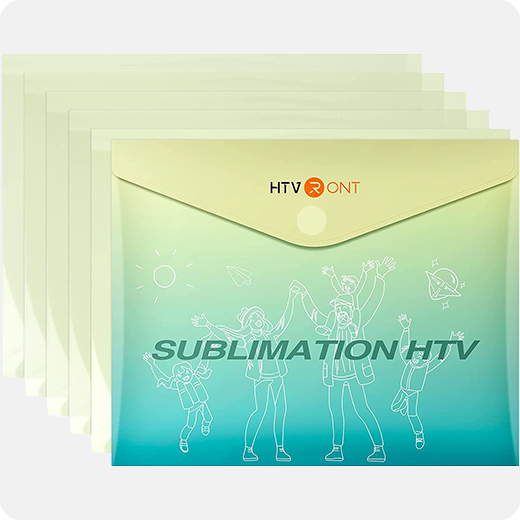 Clear HTV Vinyl for Sublimation - 12" x 10"  5 Pack