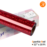 Holographic Sparkle Adhesive Vinyl Roll - 12 x 10 FT (3 Colors)