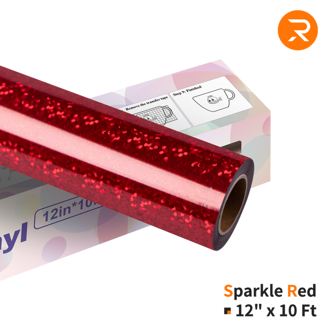 Holographic Sparkle Adhesive Vinyl Roll - 12 x 10 FT (3 Colors)