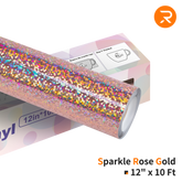Holographic Sparkle Adhesive Vinyl Roll - 12 x 10 FT (3 Colors)