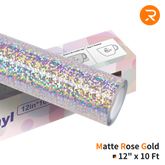 Holographic Sparkle Adhesive Vinyl Roll - 12 x 10 FT (3 Colors)