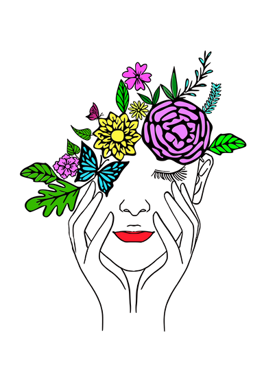 【MEMBER ONLY】HTVRONT Free SVG File for Download - Spring lady