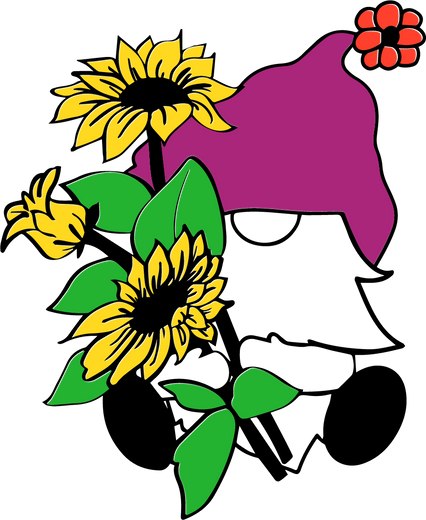 【MEMBER ONLY】HTVRONT Free SVG File for Download - Sunflower and dwarf