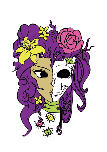 【MEMBER ONLY】HTVRONT Free SVG File for Download - Skull Girl