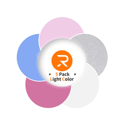 Heat Transfer  Vinyl Bundle - 12"x10" 5 Pack (5 Assorted Light Colors)
