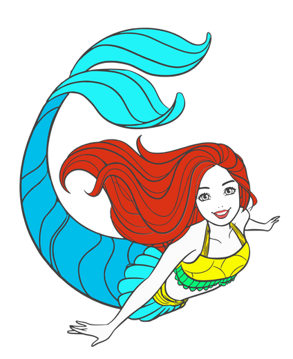 【MEMBER ONLY】HTVRONT Free SVG File for Download - mermaid